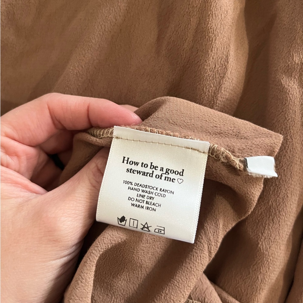 Gracemade | NWOT Esther Eco Midi‎ Dress In Brown | S - Picture 11 of 11